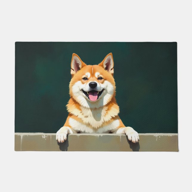 American Akita Dog Doormat Art (Front)