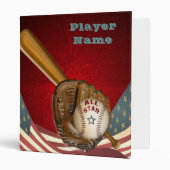 American All Star Baseball Binder | Zazzle