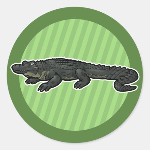 American Alligator Classic Round Sticker