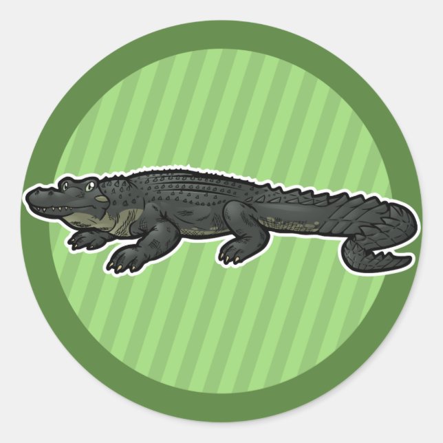 American Alligator Classic Round Sticker (Front)