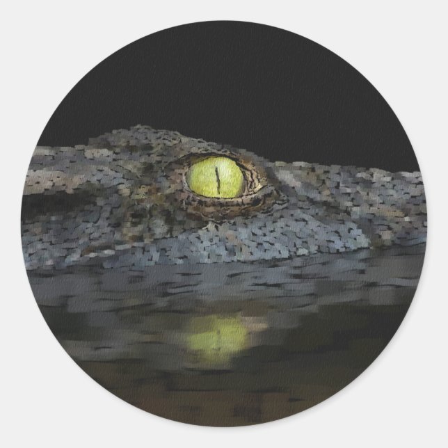 American Alligator Classic Round Sticker (Front)