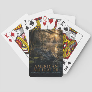 American Alligator Cypress Swamp ANIMALS Poker Cards