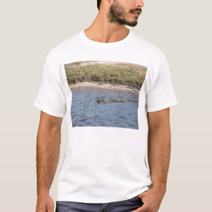 American Alligator in Florida Marsh Water Photo T-Shirt