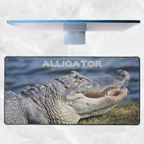 American Alligator Photographic Wildlife Closeup Desk Mat