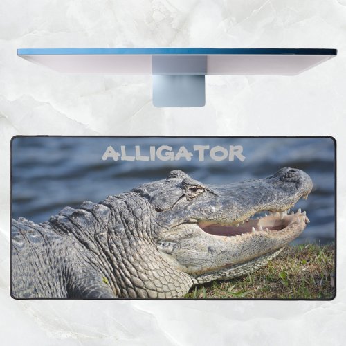 American Alligator Photographic Wildlife Closeup Desk Mat