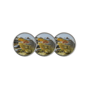 American alligator portrait golf ball marker
