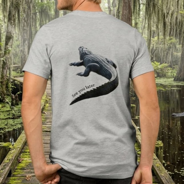 American Alligator “See You Later” Funny Tri-Blend Shirt (Creator Uploaded)