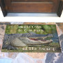 American Alligator Wildlife Photographic Welcome Doormat