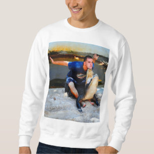 American alligator with mouth open sweatshirt