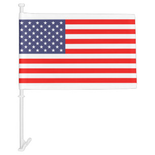 American and English British Union Jack wedding Car Flag