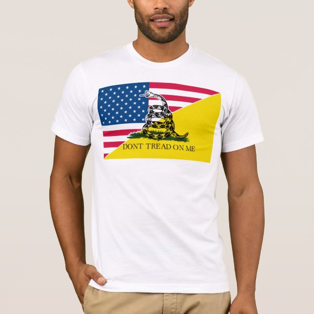 American and Gadsden Flag T-Shirt (Front)
