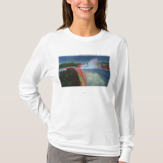 American and Horseshoe Falls Illuminated T-Shirt (Front)