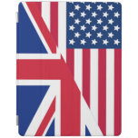 American and Union Jack Flag iPad Cover