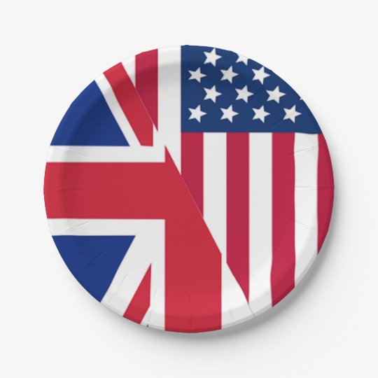 union jack paper plates