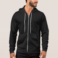 American Apparel California Fleece Zip Hoodie, Whi