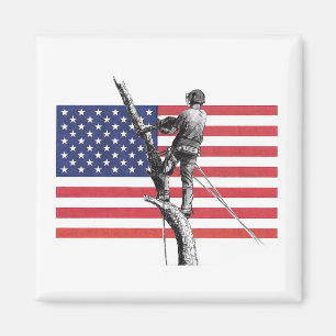 American Arborist USA Tree Surgeon Chainsaw Magnet