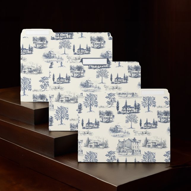 American Architecture Toile File Folder (Creator Uploaded)