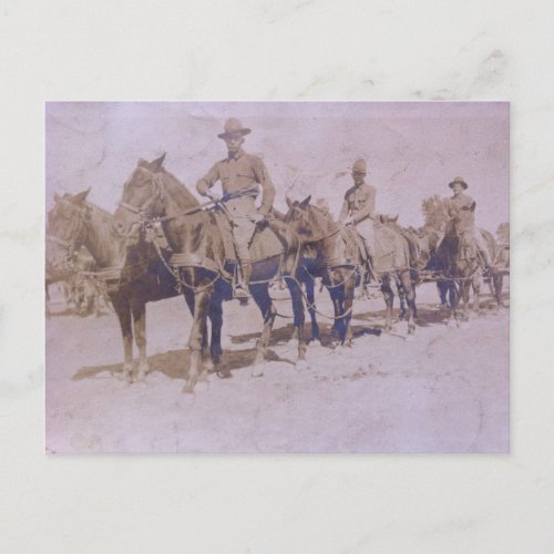 American Army Cavalry Regiment 1899 Postcard