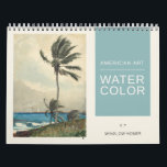 American Art Winslow Homer Watercolor Paintings Calendar<br><div class="desc">Watercolors of American painter Winslow Homer,  19th century. Beautiful landscapes and scenes depicting nature and people: seascapes,  gardens,  boats,  lodging. A wide selection of colors: from bold and saturated green,  yellow,  brown,  blue to subtle and airy. Realistic fine art paintings with great attention to details.</div>