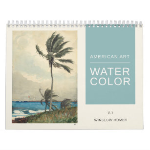 American Art Winslow Homer Watercolor Paintings Calendar