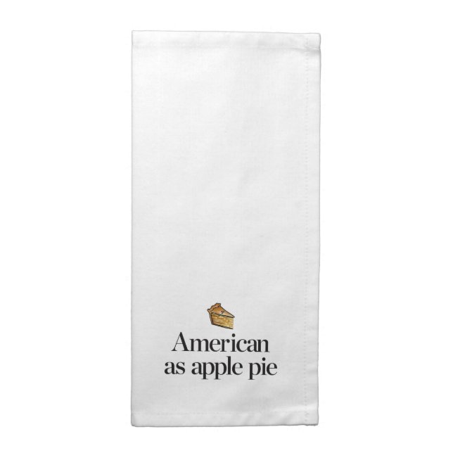 American as Apple Pie Cloth Napkin (Half Fold)
