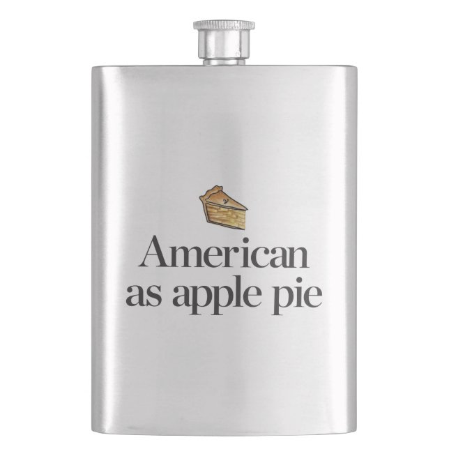 American as Apple Pie Flask (Front)