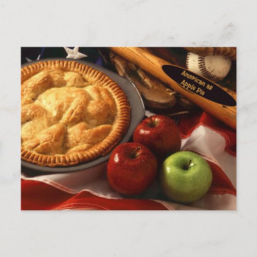 American as Apple Pie Postcard