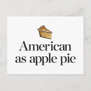 American as Apple Pie Postcard