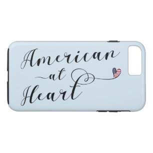 American At Heart Cell Phone Case