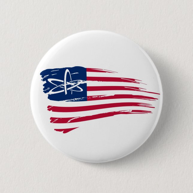 American Atheist Pinback Button (Front)
