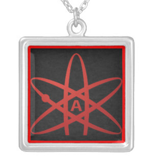 American Atheist Silver Plated Necklace