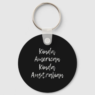 American Australian Dual Citizenship Gift Keychain