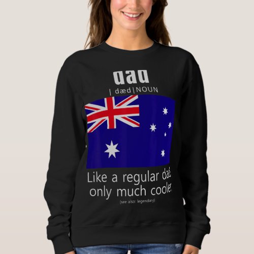American Australian Patriot Flag Fathers Day Austr Sweatshirt