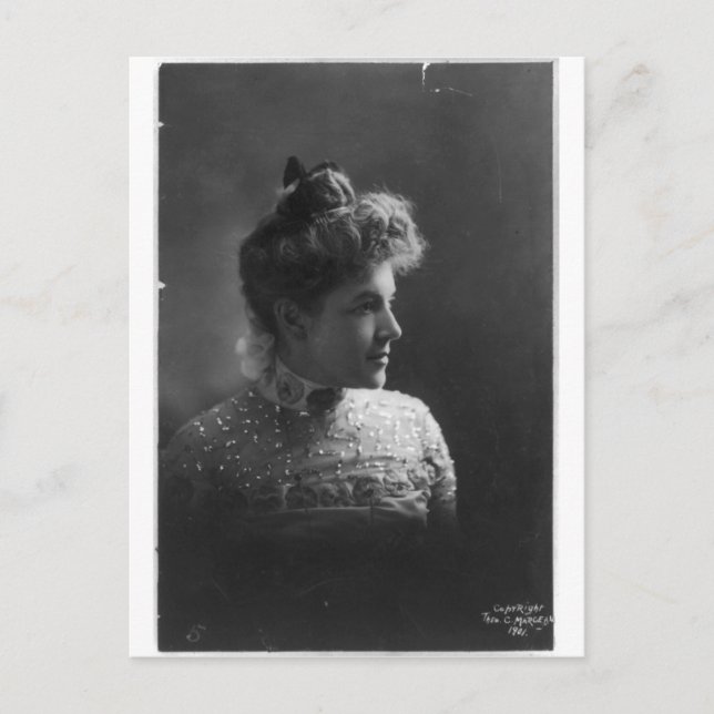 American Author and Poet Ella Wheeler Wilcox Postcard (Front)