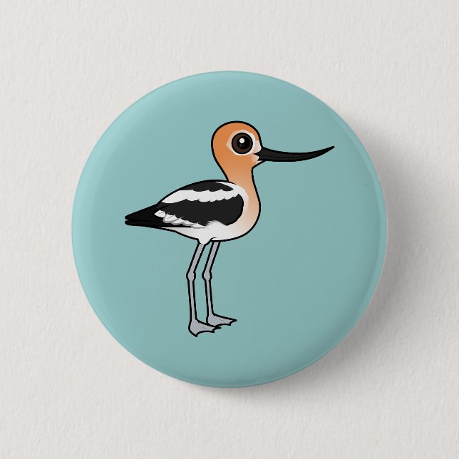 American Avocet Pinback Button (Front)