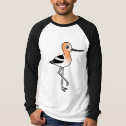 American Avocet Men's Canvas Long Sleeve Raglan T-Shirt