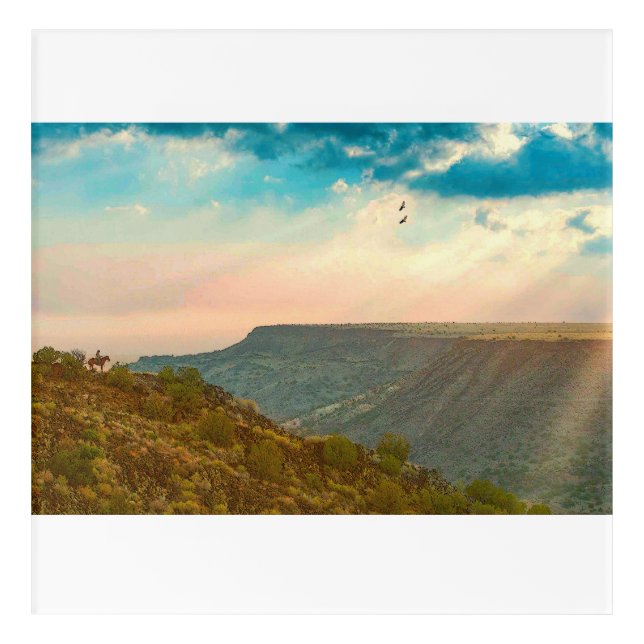 American Badlands Acrylic Print (Front)