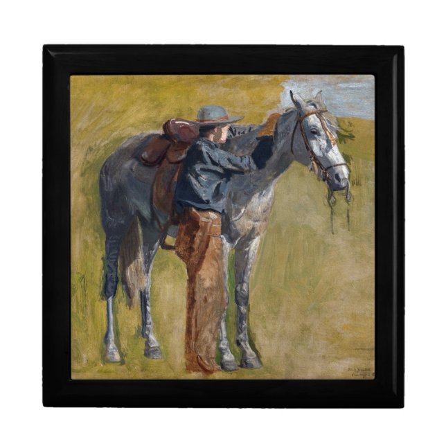 American Badlands: Old West Cowboy with Horse Gift Box (Front)