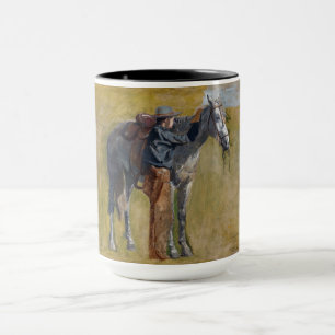 American Badlands: Old West Cowboy with Horse Mug