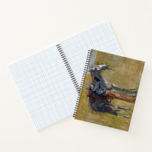 American Badlands: Old West Cowboy with Horse Notebook