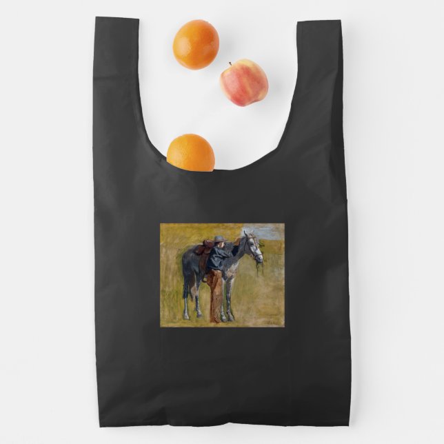 American Badlands: Old West Cowboy with Horse Reusable Bag (Insitu)
