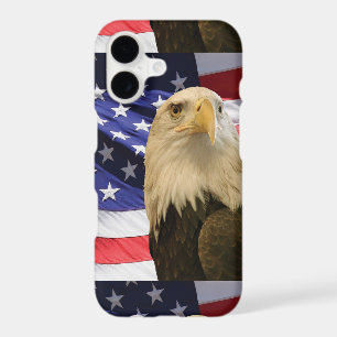 American Bald Eagle and Flag iPhone 17 Case