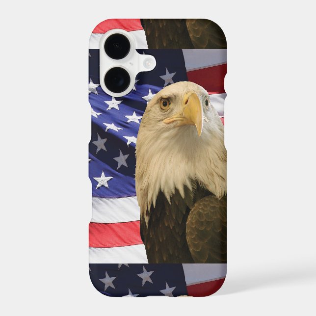American Bald Eagle and Flag iPhone 17 Case-Mate iPhone Case (Back)