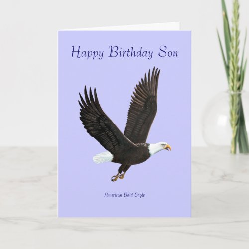 American Bald Eagle Birthday Card