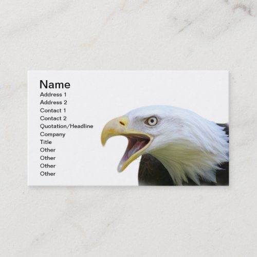 American Bald Eagle Business Card Template