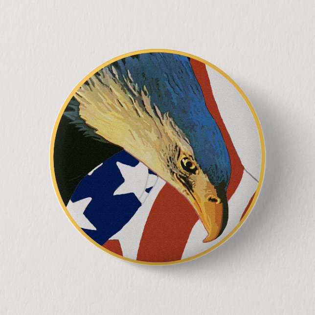 American Bald Eagle Button (Front)