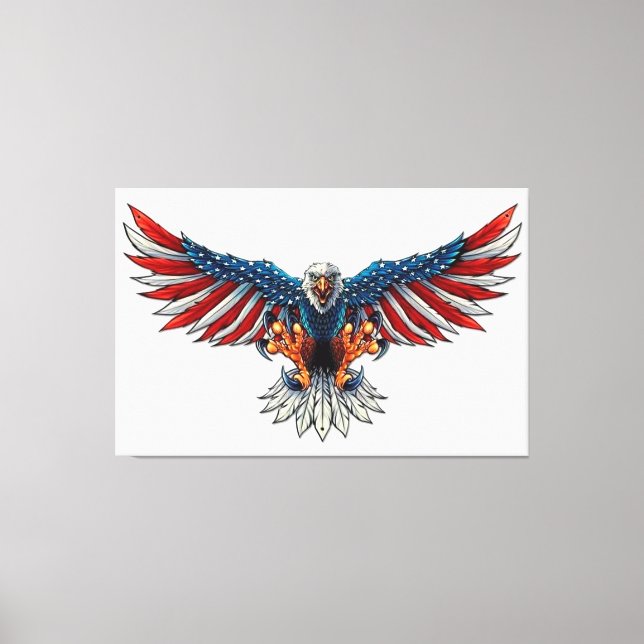 American Bald Eagle Canvas Print (Front)