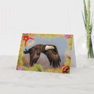 American Bald Eagle Christmas Card