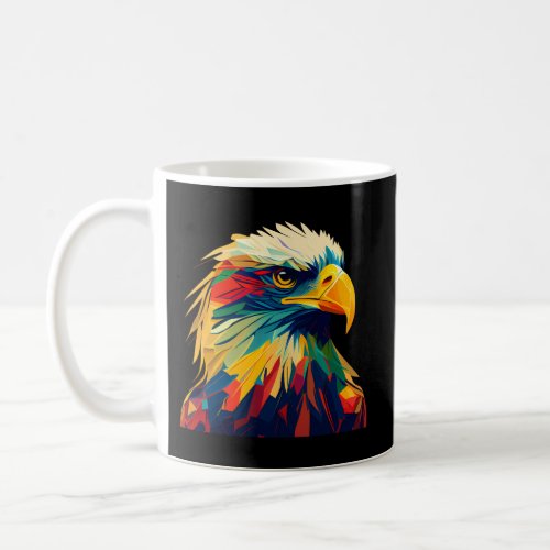 American Bald Eagle Colorful Pop Bald Eagle Coffee Mug
