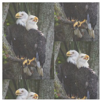 American Bald Eagle Fabric by Crows_Eye at Zazzle